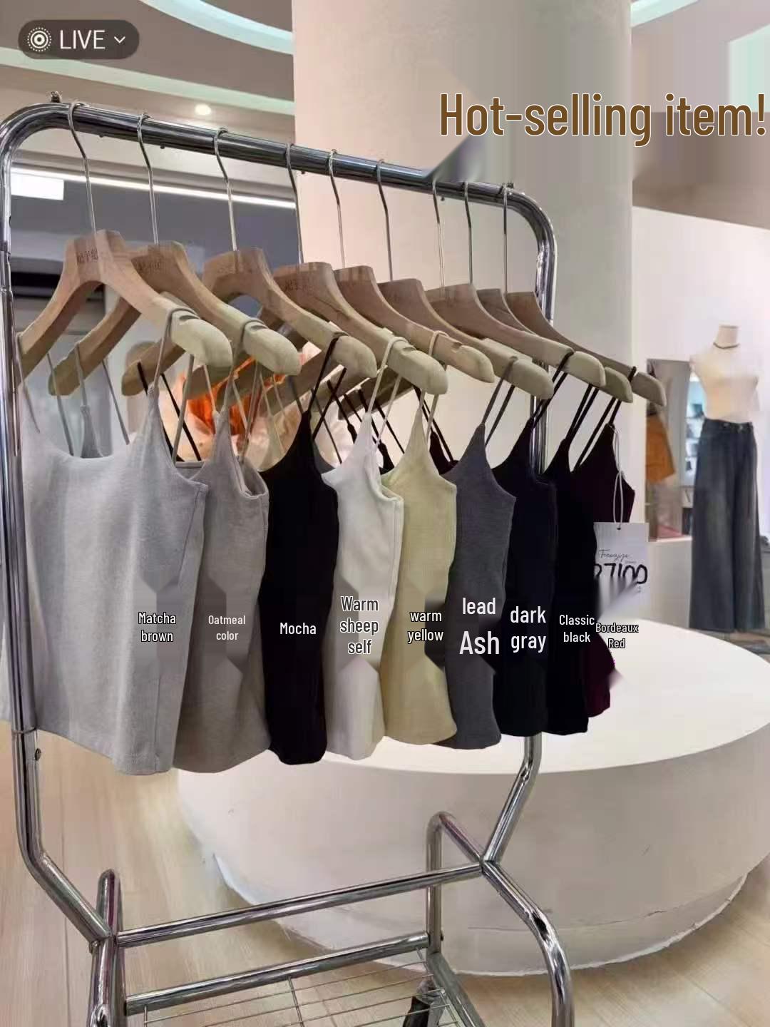 

Женская майка-борцовка Feizi Ji с квадратным вырезом и тонкими бретелями, с фиксированной грудной чашкой - Универсальный модный топ One Size