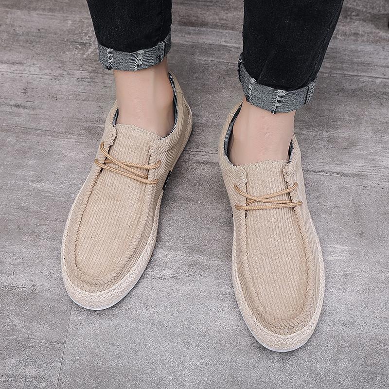Mocassini pigri traspiranti estivi Scarpe casual Staffa per un piede Calzature da uomo Scarpe da vela