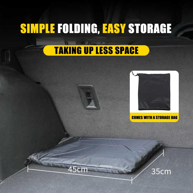 Car Rear Seat Extension Mattress Suv Skin-Friendly Flannel 4-Layer Non-Inflatable Travel Bed Universal for Traveling/Camping