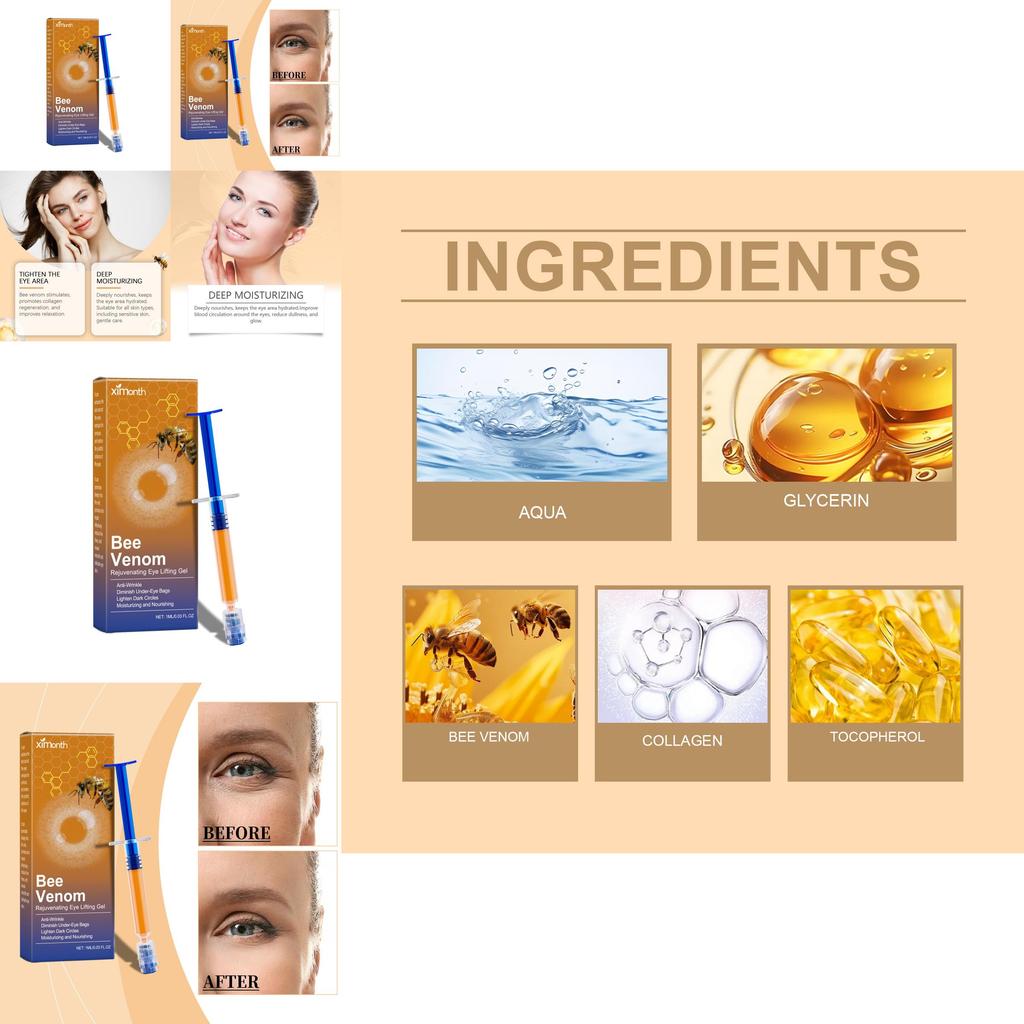 Ximonth Bee Venom Eye Firming Gel For Hydrating And Moisturizing Anti-aging Skin Care