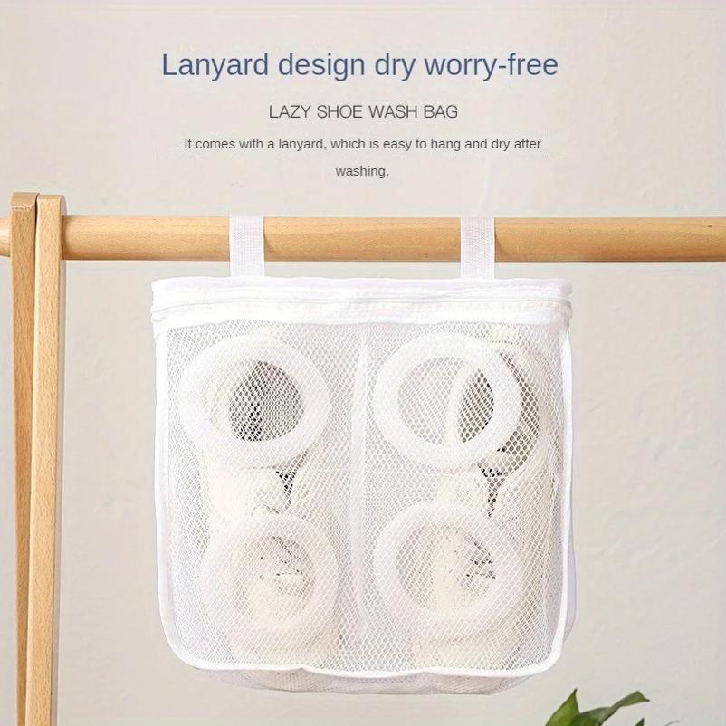 1pc Washing Machine Protective Shoe Bag, Household Lazy Anti Deformation Shoe Cover, Mesh Bag, Shoe Specific Cleaning Bag