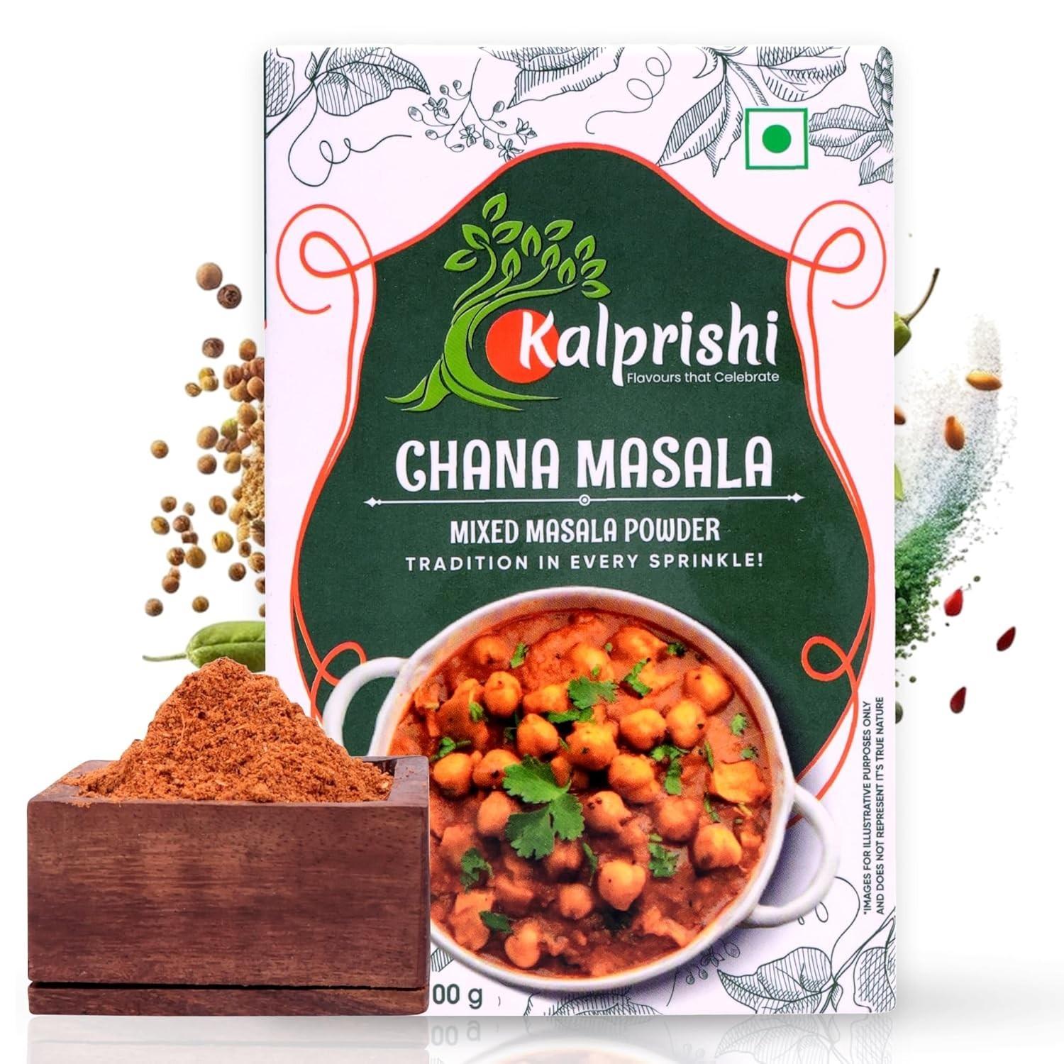 

@ KALPRISHI Spicy Flavour Chana / Chole Powder 100g Zr-7069-60%Off