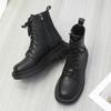 Fashion New Women's Platform Shoes Autumn Round Toe Side Zipper Ankle Boots for Women Casual Sneakers Outdoor Women's Platform Boots