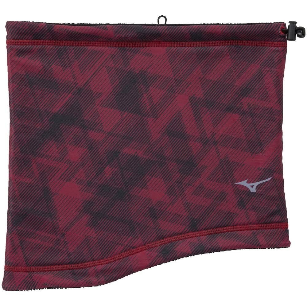 

Mizuno Reversible Neck Warmer for Cold Black x Free Size Training, Weather, 32JY2700, Red,