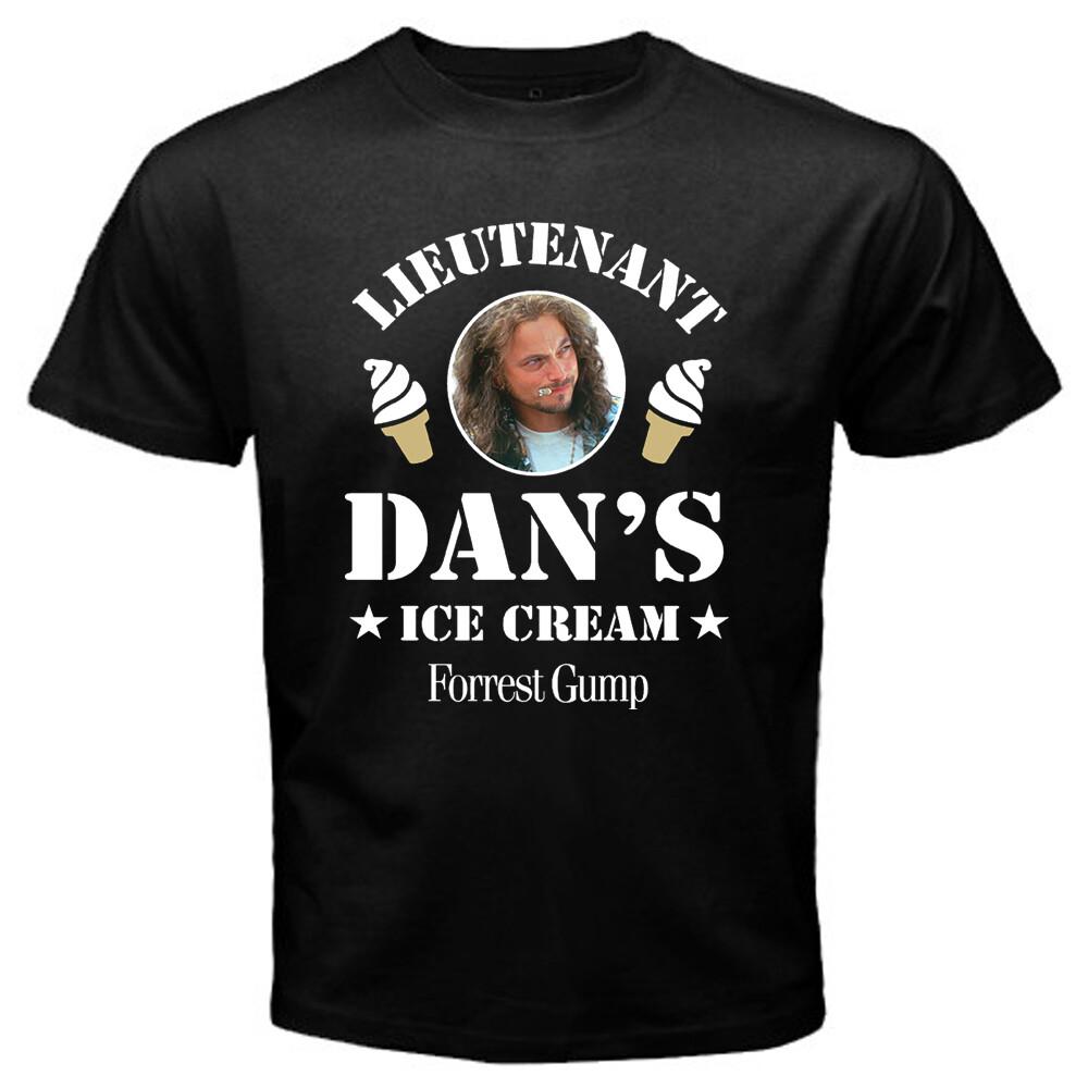 Forrest Gump Lieutenant Dan s Ice Cream Men s Black Size S to 3XL XXXXL