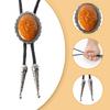 Gemstones Pendant Bolo Ties Business Neckwear Western Necktie Halloween Costume Bolo Tie Decorative Necktie for Shirt