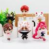 6pcs Dandadan Anime Erkallen Statue Model Q Version Figurine Pvc Model Toy Collectible Decoration Desktop Gift.Toy Gifts