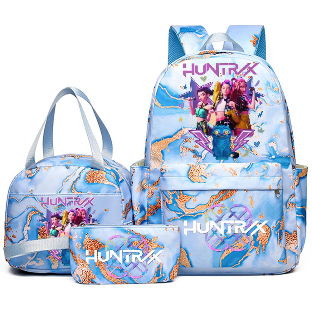 3-teiliges/Set Anime niedlich K-pop Bedruckter Rucksack mit Handtasche Federmäppchen für Teenager Schüler Mädchen Jungen Schultasche Schultasche Damen Große Kapazität Reisetasche