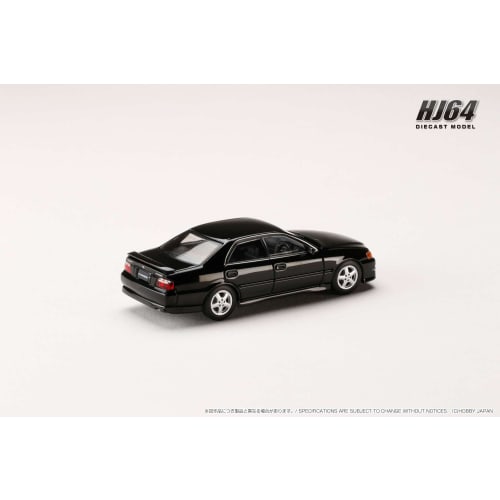 HJ64 1/64 Scale Toyota Chaser Tourer V (JZX100) 1998 Black (Custom Color) Finished Model (HJ642072BK)