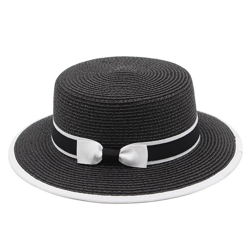 New Fashion Straw Hat Summer Women's Bow Sunscreen Sun Hat Foldable Big Eaves Beach Hat