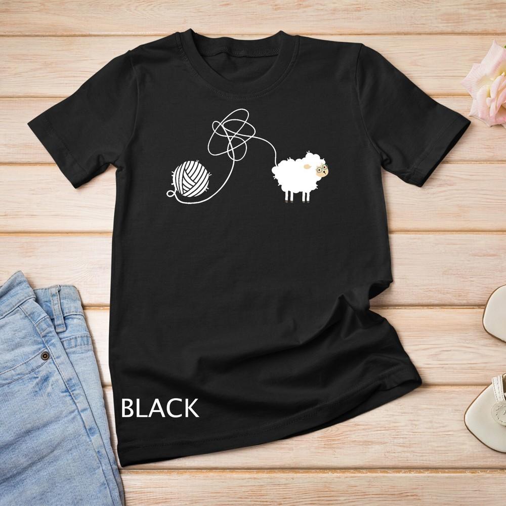 

Crochet Knitter I Knitting Lover I Crocheting Sheep T-Shirt Unisex T-shirt 2XL