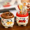 Desk Pen Holder Plastic Pen Stand For Study Table Multifunctional Easy Use Reusable Stationery Box For School Office Stationery