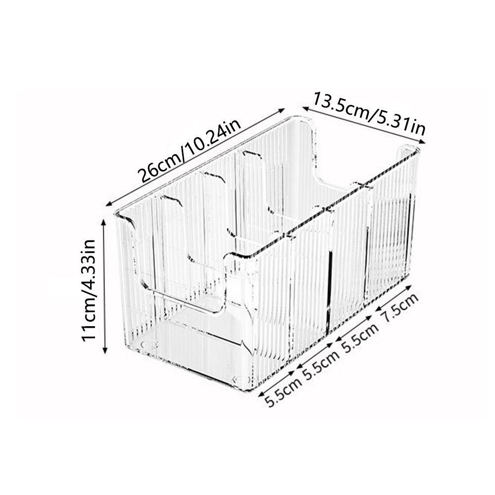 Odnímatelný dělič Krabičky na vystavení vinylových desek Prostorný průhledný držák na DVD Sbírka