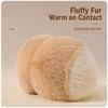 Two Tone Faux Fur Ear Warmers Windproof Thermal Ear Covers Plush Earmuffs  Winter Season