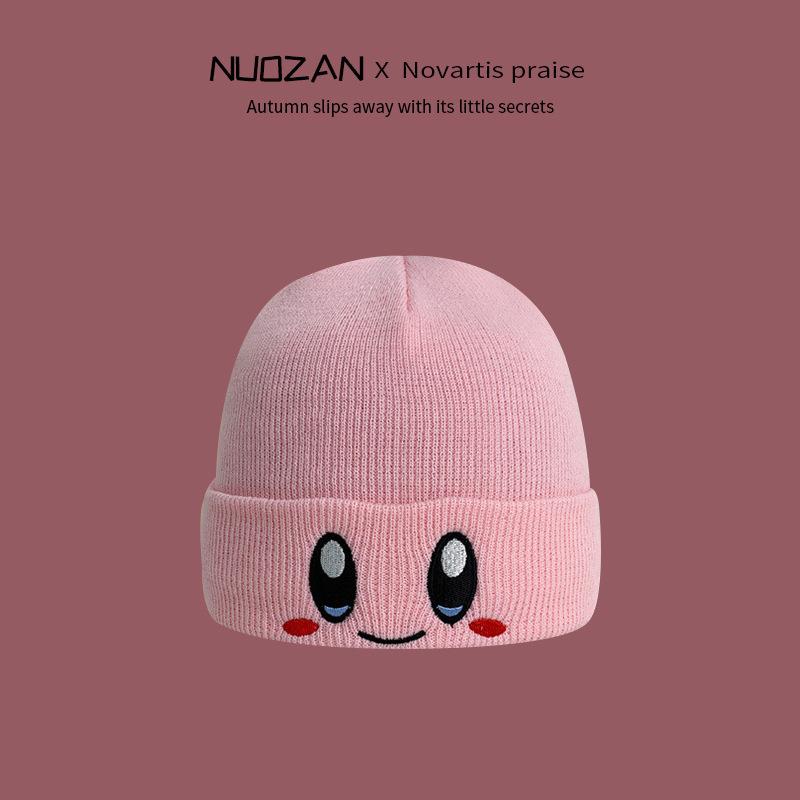 Cute funny handmade hat female autumn and winter cartoon monster Shrek wool hat personalized versatile knitted pullover
