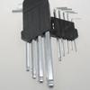 9pcs/set L Type Double Tip Screwdriver Hexagonal Key Set Allen Flat Ball Torx Star Head Key Set Hand Tools