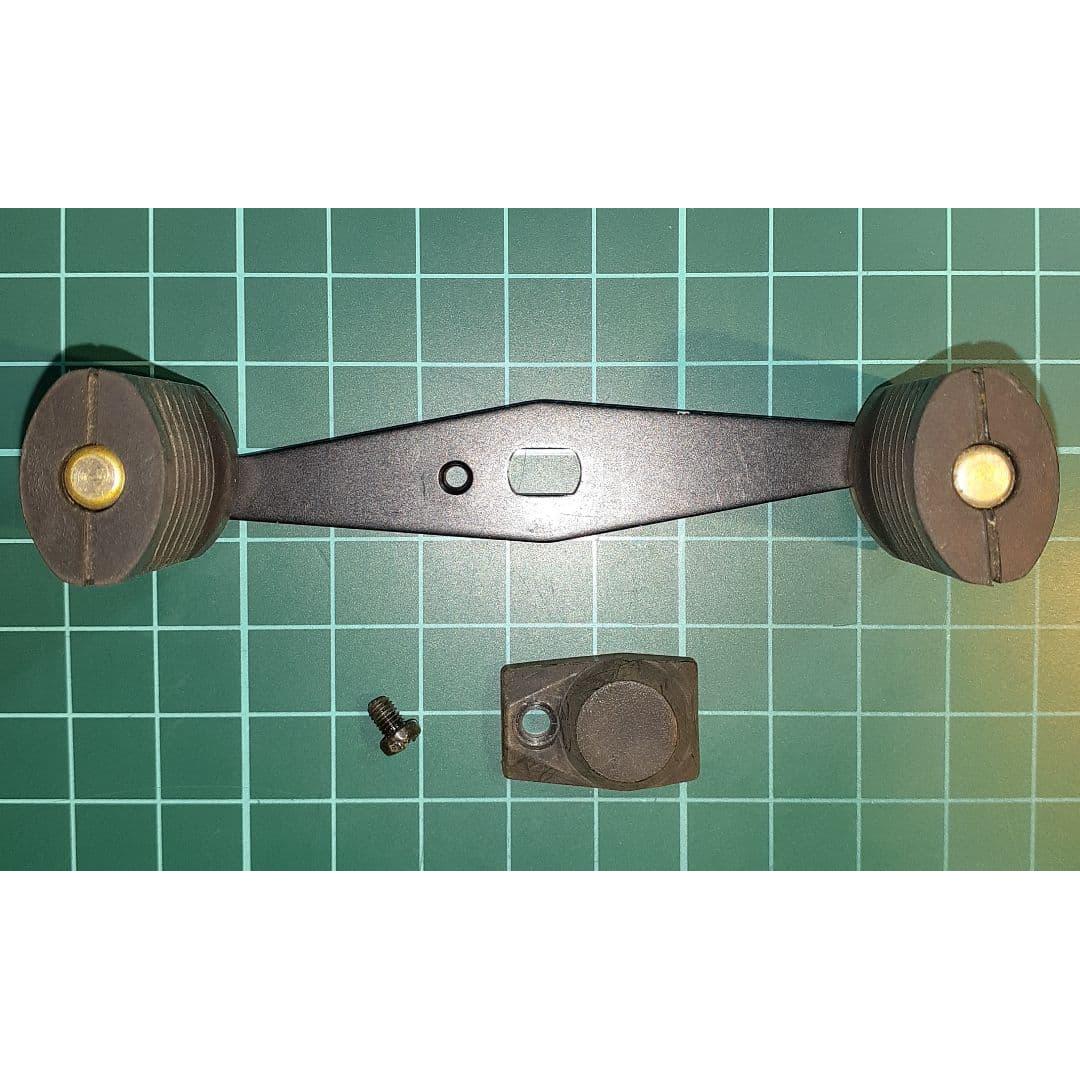 Used Abu Garcia Ambassador Light Genuine Power Handle Flat Knob Center Distance 80mm