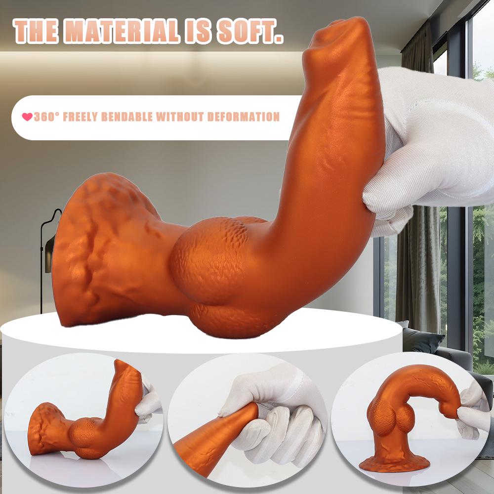 Popular Silicone Realistic Alien Dog Dildo for Adult Pleasure - Anal Plug and Anus Dilator