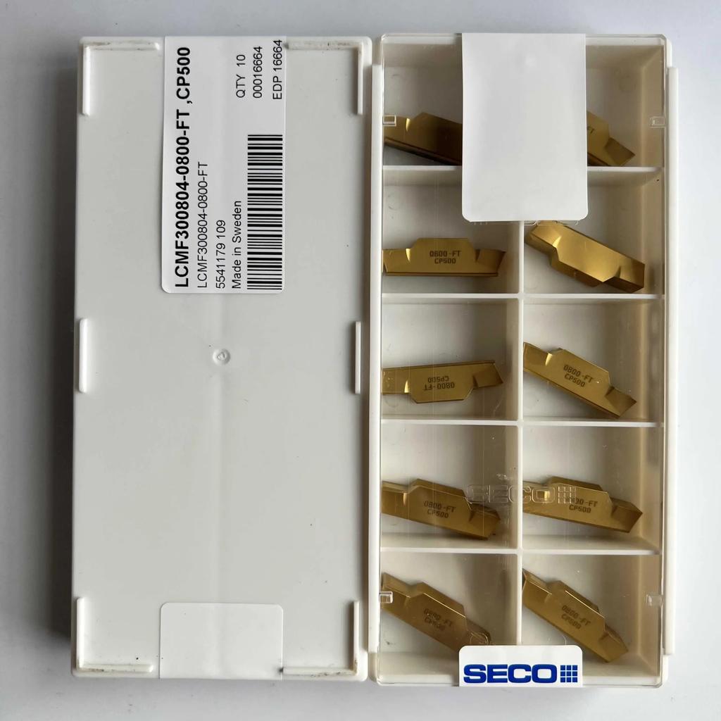 Seco / LCMF300804-0800-FT, CP500 /Original Genuine CNC Alloy Blade 10 PCS