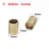 10PCS Mini Brass Bushing Shaft 2mm 3mm 4mm 5mm Rudder Flange Shafting Sleeve Bearing for RC Bait Boat DIY Model Accessories