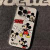 Mickey Cartoon Apple 15/14/13 Phone Case 14Promax Transparent 15Pro Soft Cute 11/12 All Inclusive
