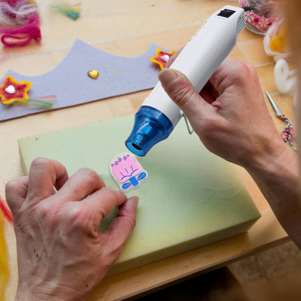 300W Heißluftpistole Tragbarer Mini-Heißluftföhn für DIY Basteln Prägen Schrumpfverpacken PVC Multifunktions-Hand-Elektrowerkzeug