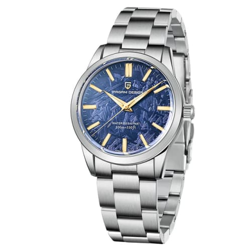 

Чоловічий годинник Pagani Design, японський кварцовий механізм Seiko, корпус з метеориту De Heritage, водонепроникний безель з нержавіючої сталі, діловий годинник-дрес-код віт