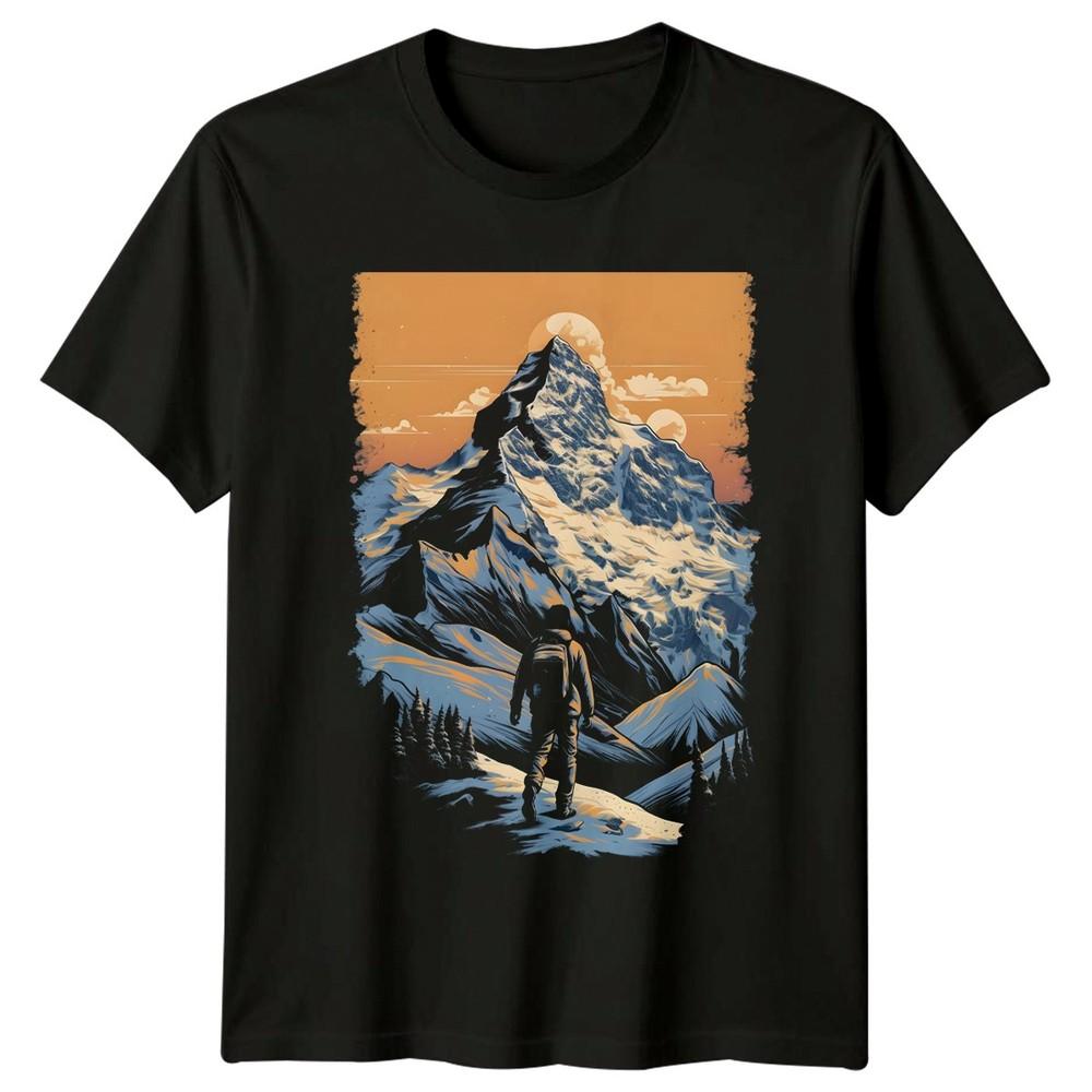 Conquer The Peaks Of Your TShirt Winter Hiking Outdoors Birthday Gift