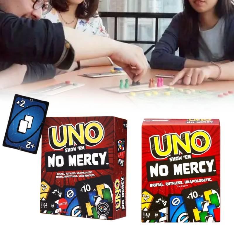 Uno Em Show No Mercy Poker Card Board Game Family Party Prop Educational Toy