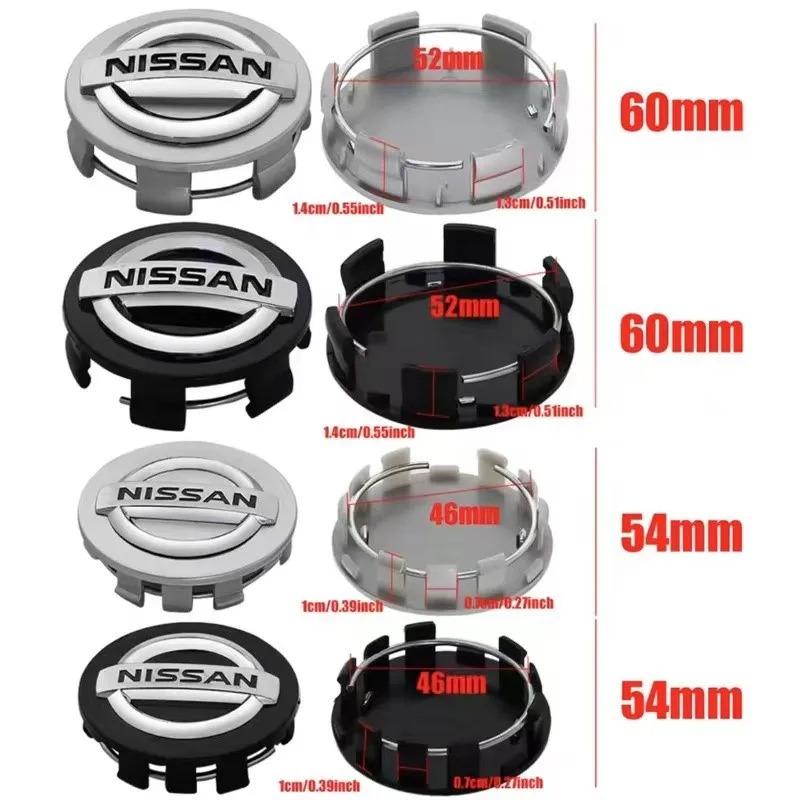 Für Nissan ArR454/60mm Auto Radnabenabdeckung Dekoration Emblem Auto Radkappen Für Nissan Qashqai Juke Pulsar Sentra Altima Patrol Micra Rogu