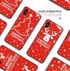 Weihnachts-Weihnachts-Handyhülle aus gehärtetem Glas für iPhone, Samsung Galaxy Infinix, TPU, weiche Kante, stoßfeste Smartphone-Abdeckung