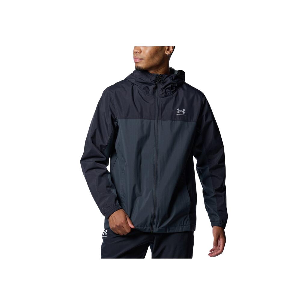 Under Armour Essential Storm FW24 Training Hooded Zip Loose Jacket Men Jacket Charcoal 1388239-016