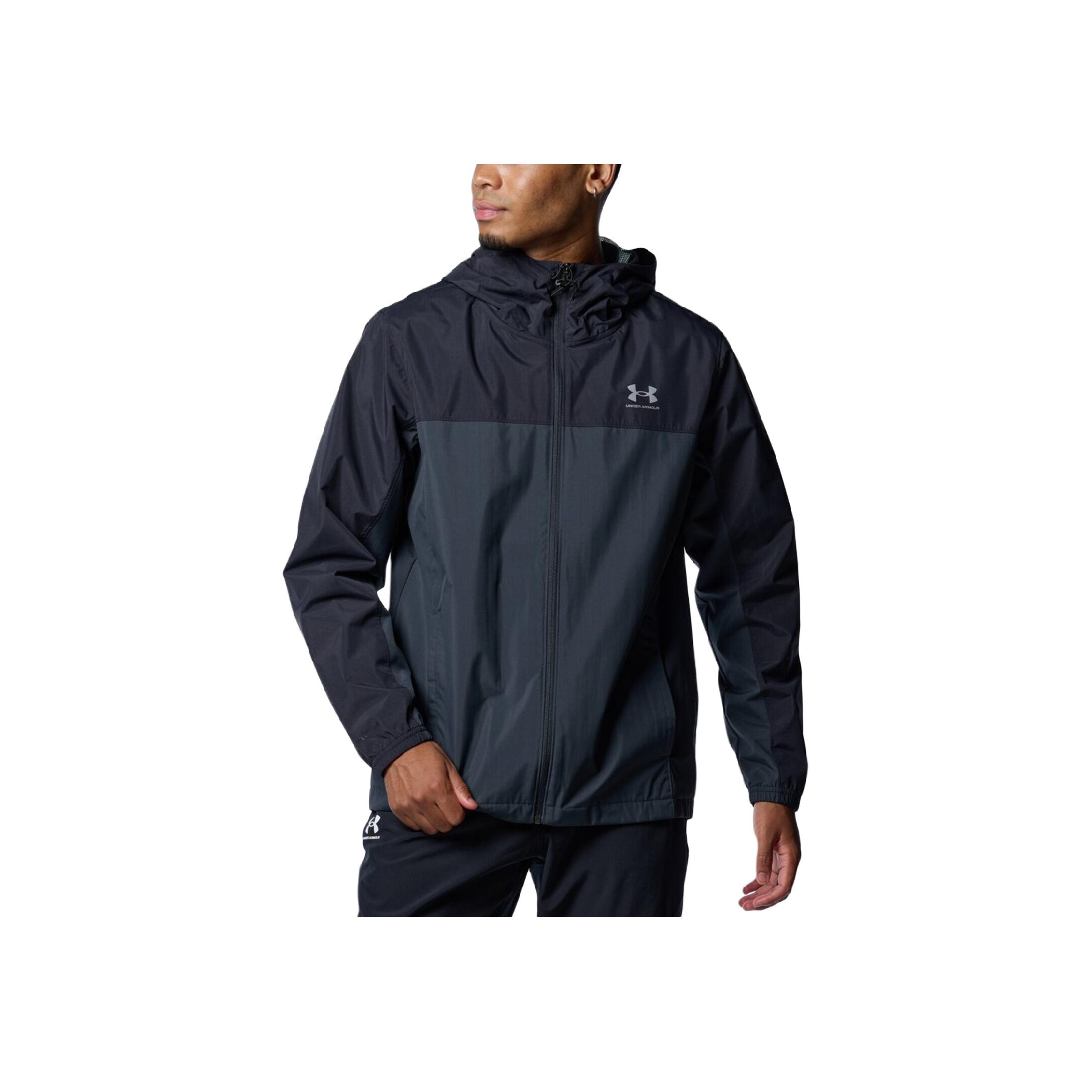 

Under Armour Essential Storm FW24 Тренировочная худи на молнии свободного кроя Мужская куртка Угольный 1388239-016 XL