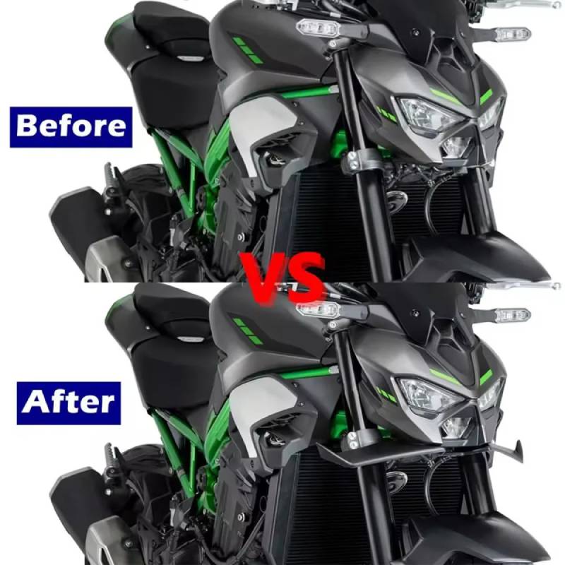 For Kawasaki Z900 Z900SE 2025+ Aerodynamics Fairing Winglets Downforce Spoilers kit Front Lip Spoiler Wind Wing Cover