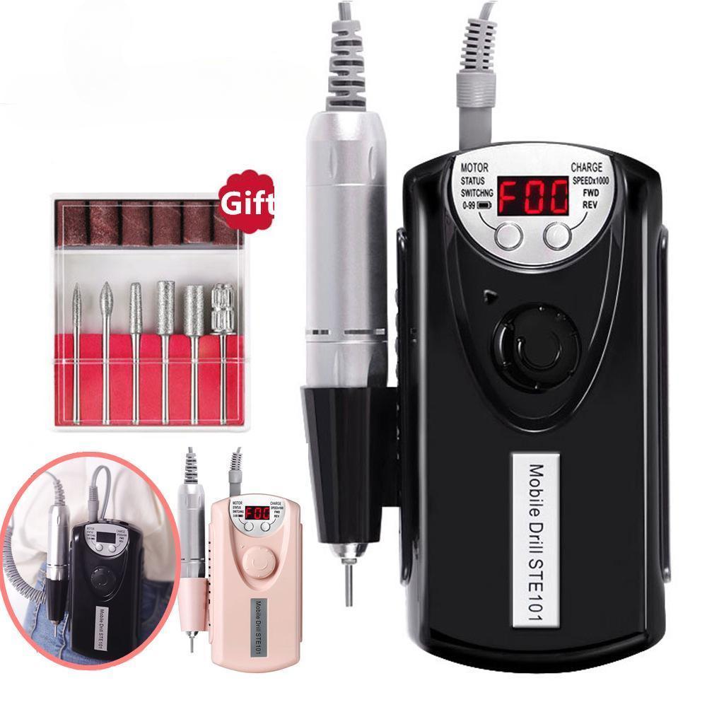 Echipament electric pentru unghii, mașină de îndepărtare a unghiilor reîncărcabilă, biți înlocuibil, instrument de manichiură pentru pile de unghii LCD, potrivit pentru acasă