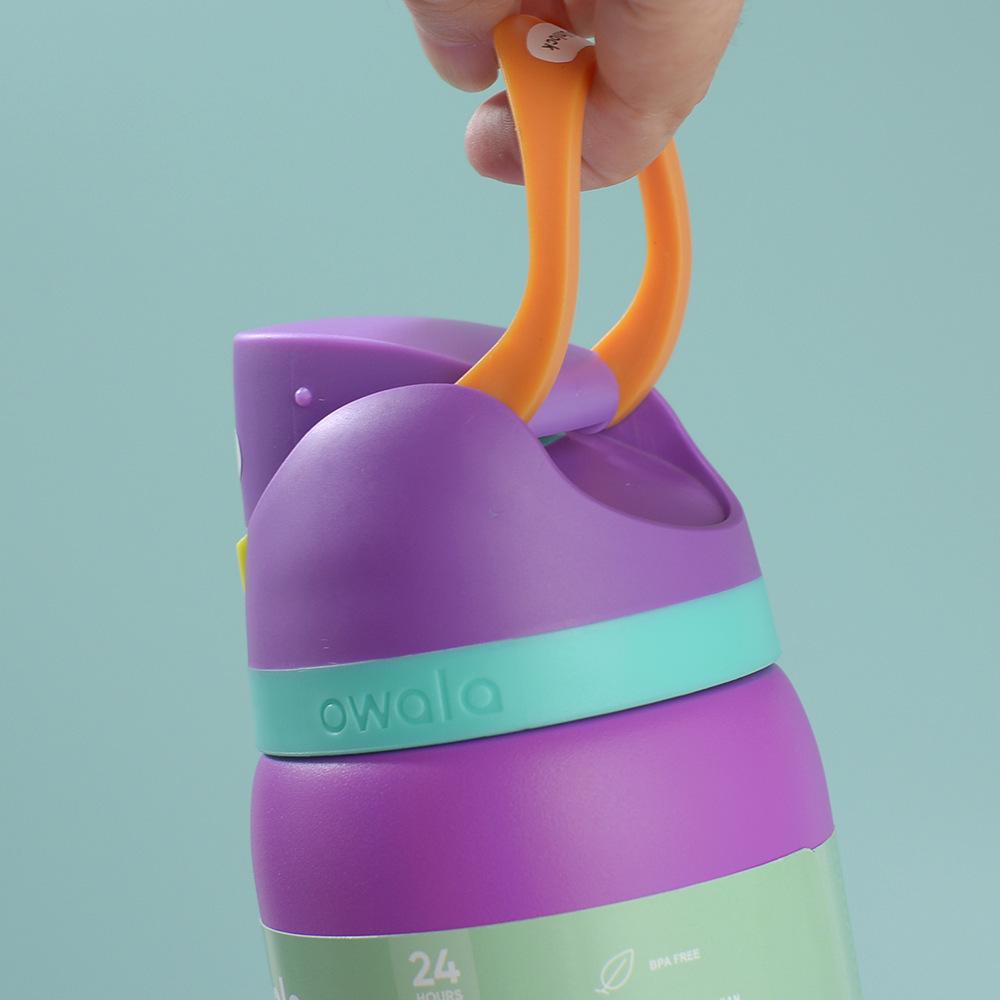 Nueva Botella de Agua Deportiva Owala para Doble Bebida: Acero Inoxidable 304, Aislado al Vacío, Portátil, Gran Capacidad, Vaso para Frutas