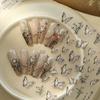 Chinese Style Butterfly Nail Art Sticker Embossed Poetry Ink Bamboo Decals For Nail Art Design Nail Transfer Sliders Diy Decor