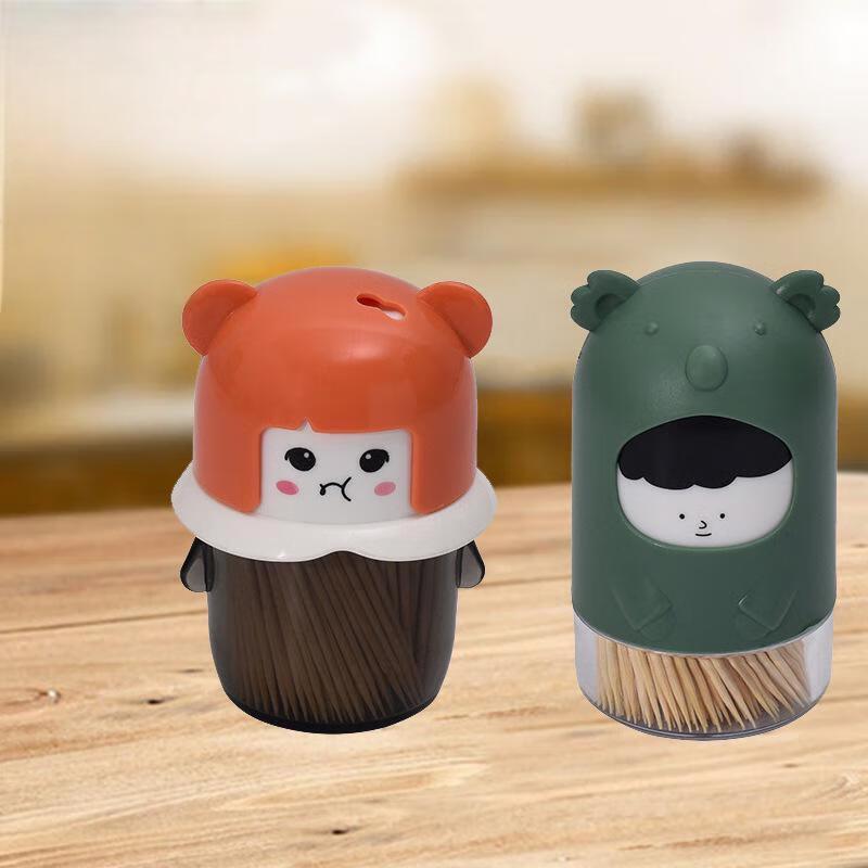 Direan Portable Sliding Cover Toothpick Dispenser