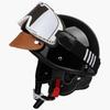 Motorcycle Half Helmet Summer Bike Headwear China 3C Certified Bright Black Popular Internet Red Helmet for Men And Women