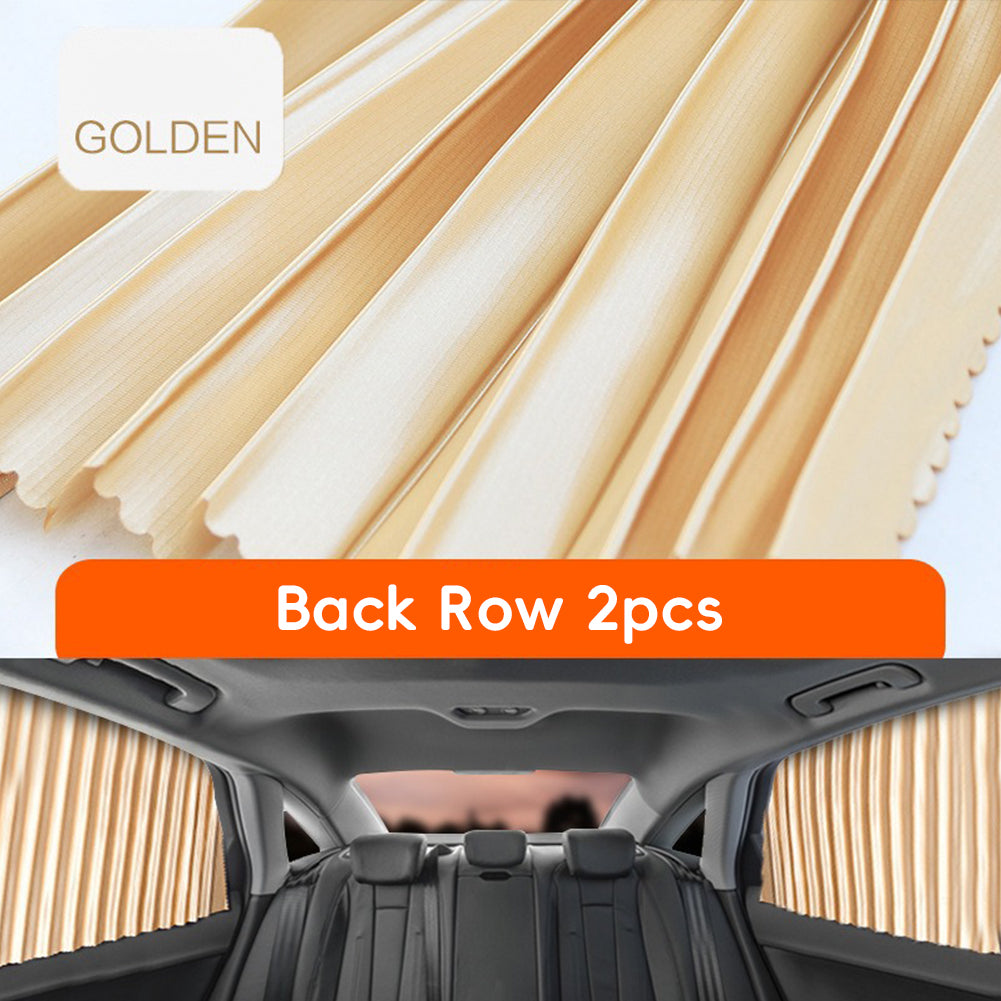 2/4pcs Car Window Sunshade Fully Magnetic Front Back Row Sunshade Curtain Universal Car Side Window Protection Car Curtains
