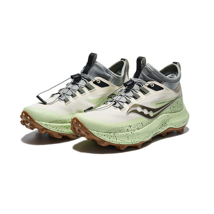 SAUCONY Scarpe da Corsa Basse Resistenti all'Abrasione Peregrine 13 Falcon 13 Donna Verde Grigio S10840-20