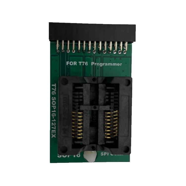 

Efficient SOP16 Reading Burning Adapter 300mil 1.27mm Pitched Design For 25 Series Chip And T76 Systems 1