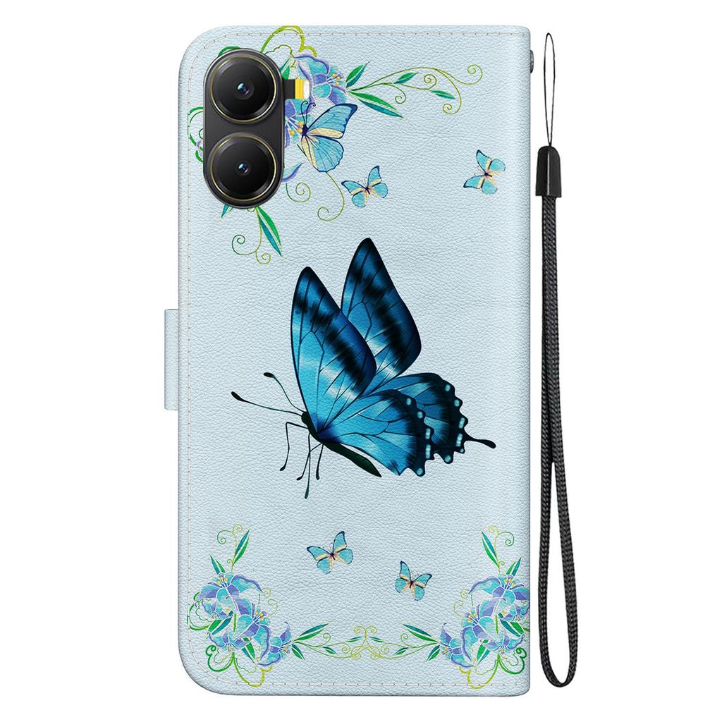 For Xiaomi Poco X7 Pro 5G/Redmi Turbo 4 5G Wallet Phone Case Leather Flip Cover Pattern Printing