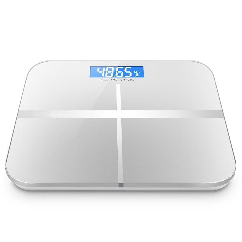 

ЖК-дисплей Цифровые весы для измерения веса Точность измерения веса Напольные весы для ванной комнаты для женщин и мужчин Бытовые электронные весы белый