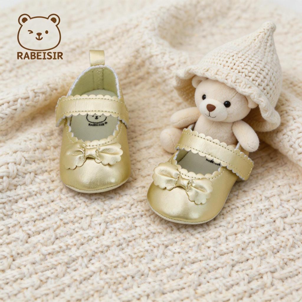 Baby Princess Non-Slip Toddler Shoes: Breathable, Pre-Walking Footwear