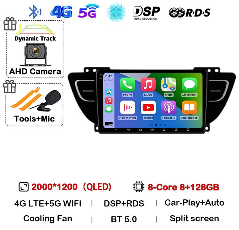 Android 14 Carplay Auto For Geely Atlas NL-3 2016 2017 2018 2019 2020 Car Radio Multimedia Video Player Navigation GPS Stereo