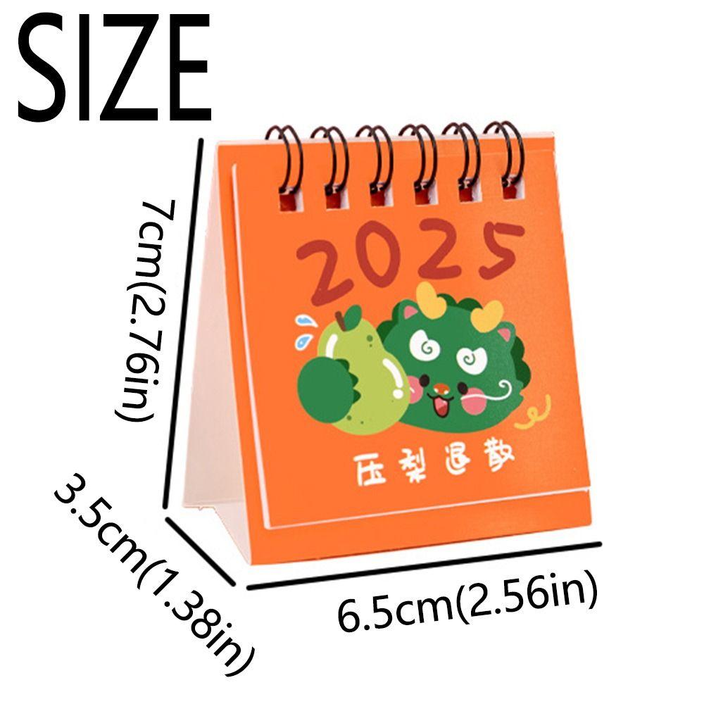 Cute Fruits Cartoon Mini Calendar Creative Mini Desktop Calendar Desktop Decoration