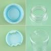 Sport Water Bottle Portable Plastic Water Cup Simple Transparent Cup Large Capacity Space Cup Outdoor Camping Drinking Tool