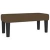 Box Spring Bed with Mattress Dark Brown 80 x 200 cm Fabric