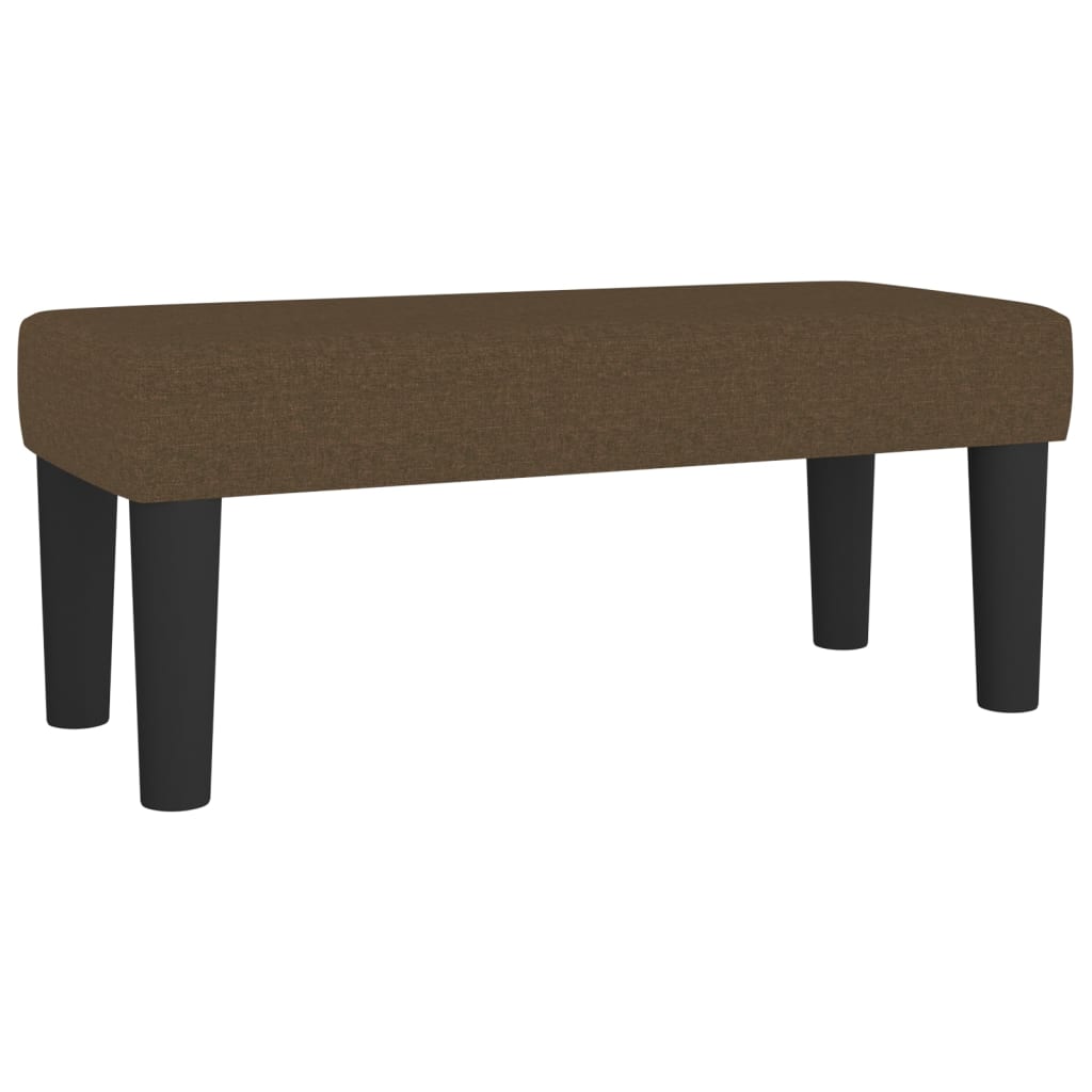 Box Spring Bed with Mattress Dark Brown 80 x 200 cm Fabric